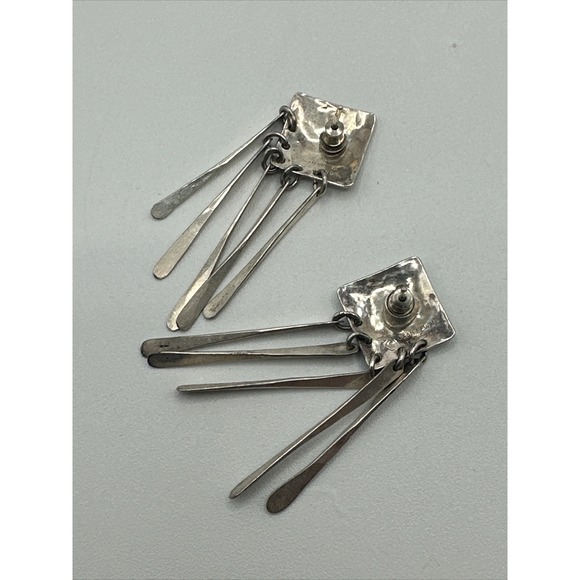 Vintage Jean Newlin sterling Stud earrings #589 - Picture 5 of 7